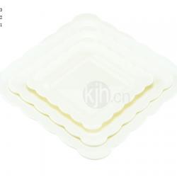 花邊正方餐盤(4、6PCS