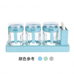 樂(lè)味玻璃調(diào)味盒三件套