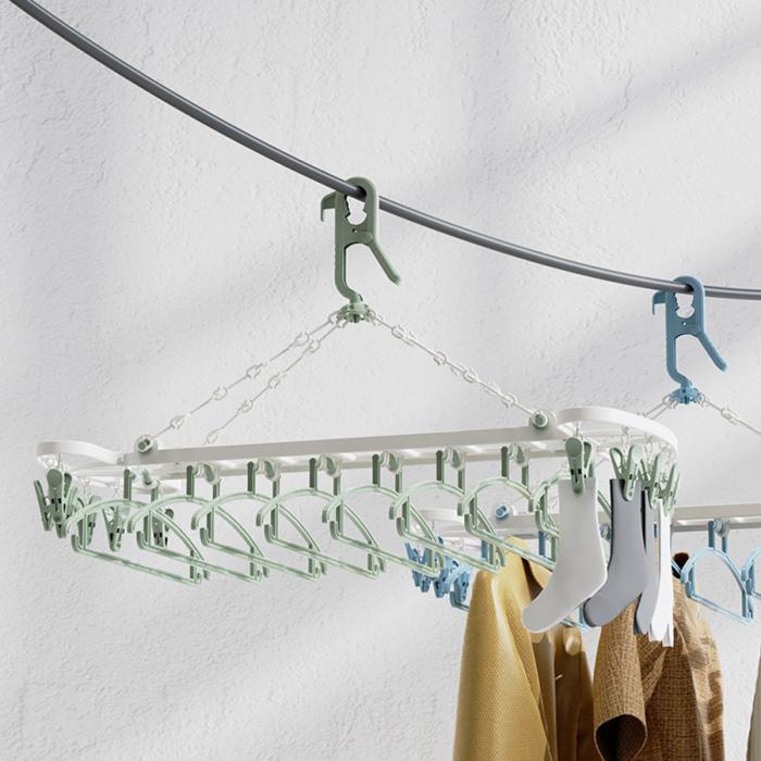 多用連排曬衣架