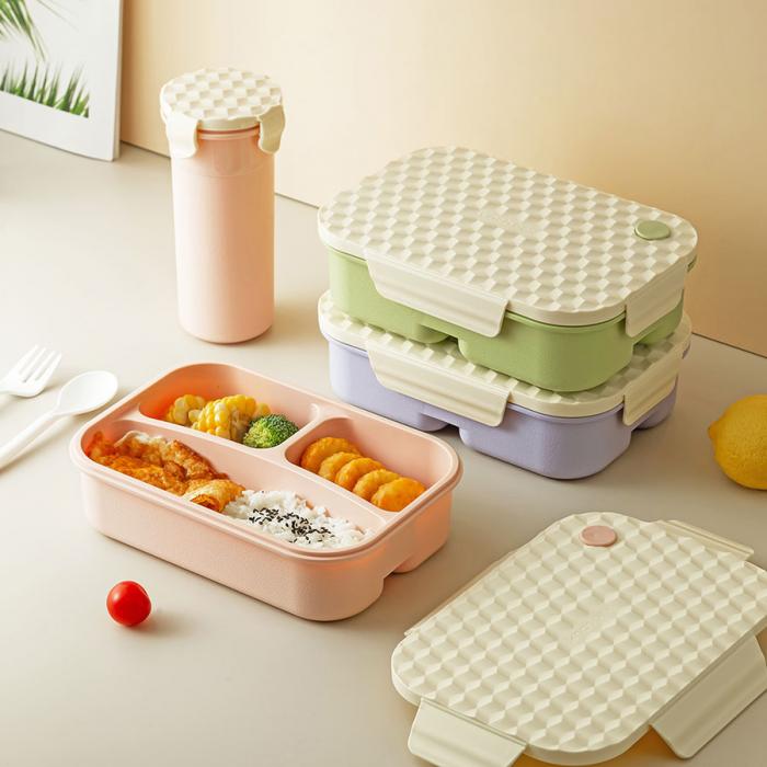 小簡(jiǎn)大長方套裝飯盒